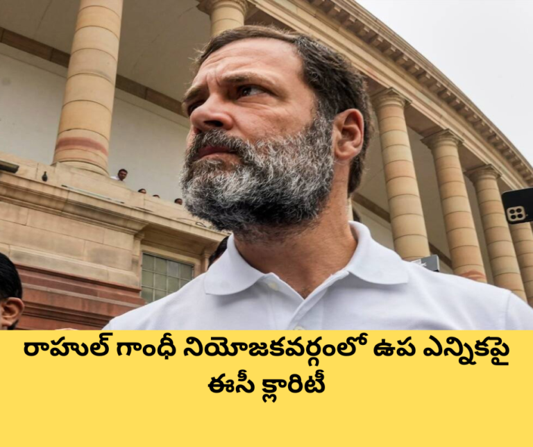 రాహుల్ గాంధీ నియోజకవర్గంలో ఉప ఎన్నికపై ఈసీ క్లారిటీ