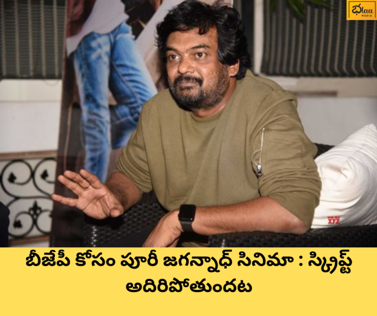 బీజేపీ కోసం పూరీ జగన్నాధ్ సినిమా : స్క్రిప్ట్ అదిరిపోతుందట